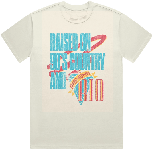 PRE-ORDER: Diamond Rio "Raised on 90's Country and Diamond Rio" Tee