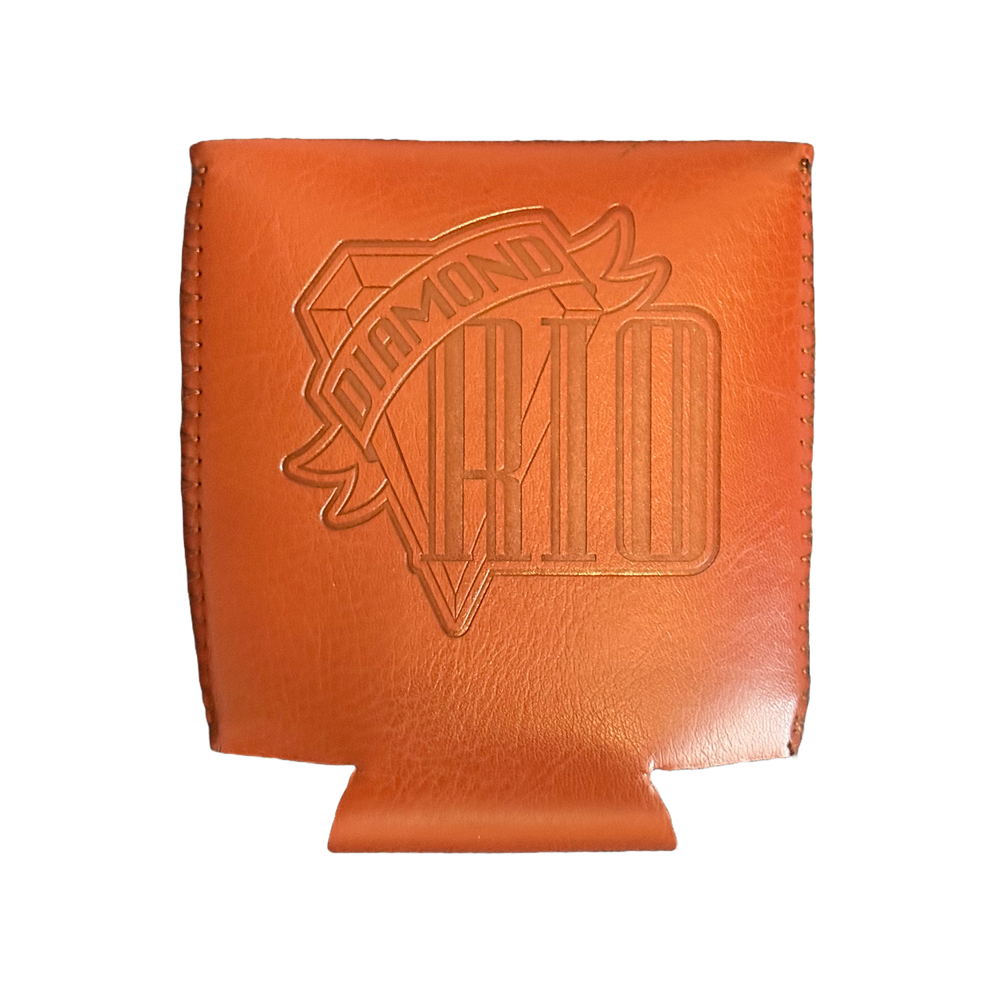 Diamond Rio Leather Logo Koozie